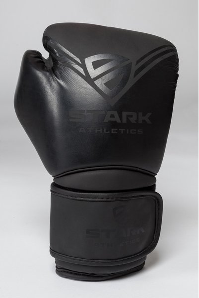 Boxhandschuh - POWER - MATT-BLACK 12 OZ