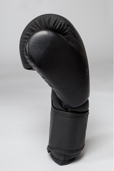 Boxhandschuh - POWER - MATT-BLACK 12 OZ