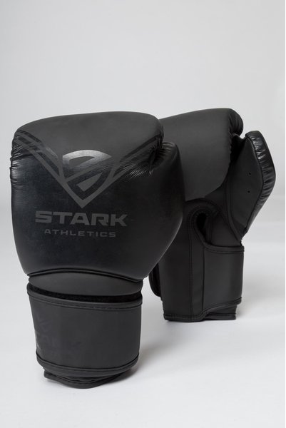 Boxhandschuh - POWER - MATT-BLACK 12 OZ