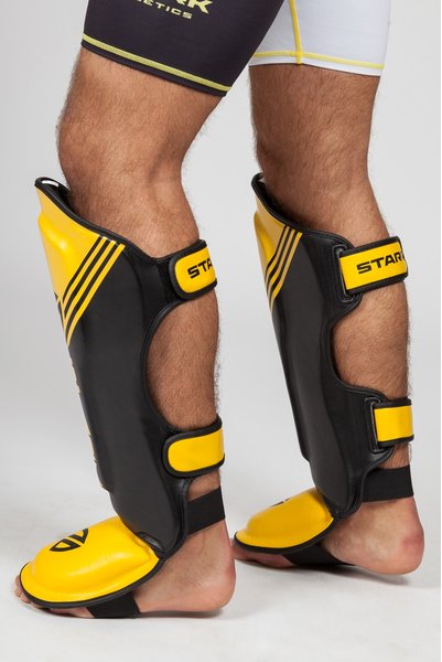 SCHIENBEINSCH�TZER - POWER - YELLOW-BLACK S