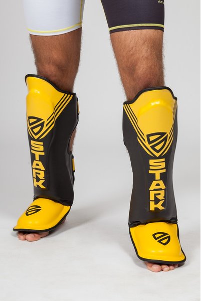 SCHIENBEINSCH�TZER - POWER - YELLOW-BLACK M