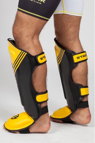 SCHIENBEINSCH�TZER - POWER - YELLOW-BLACK M